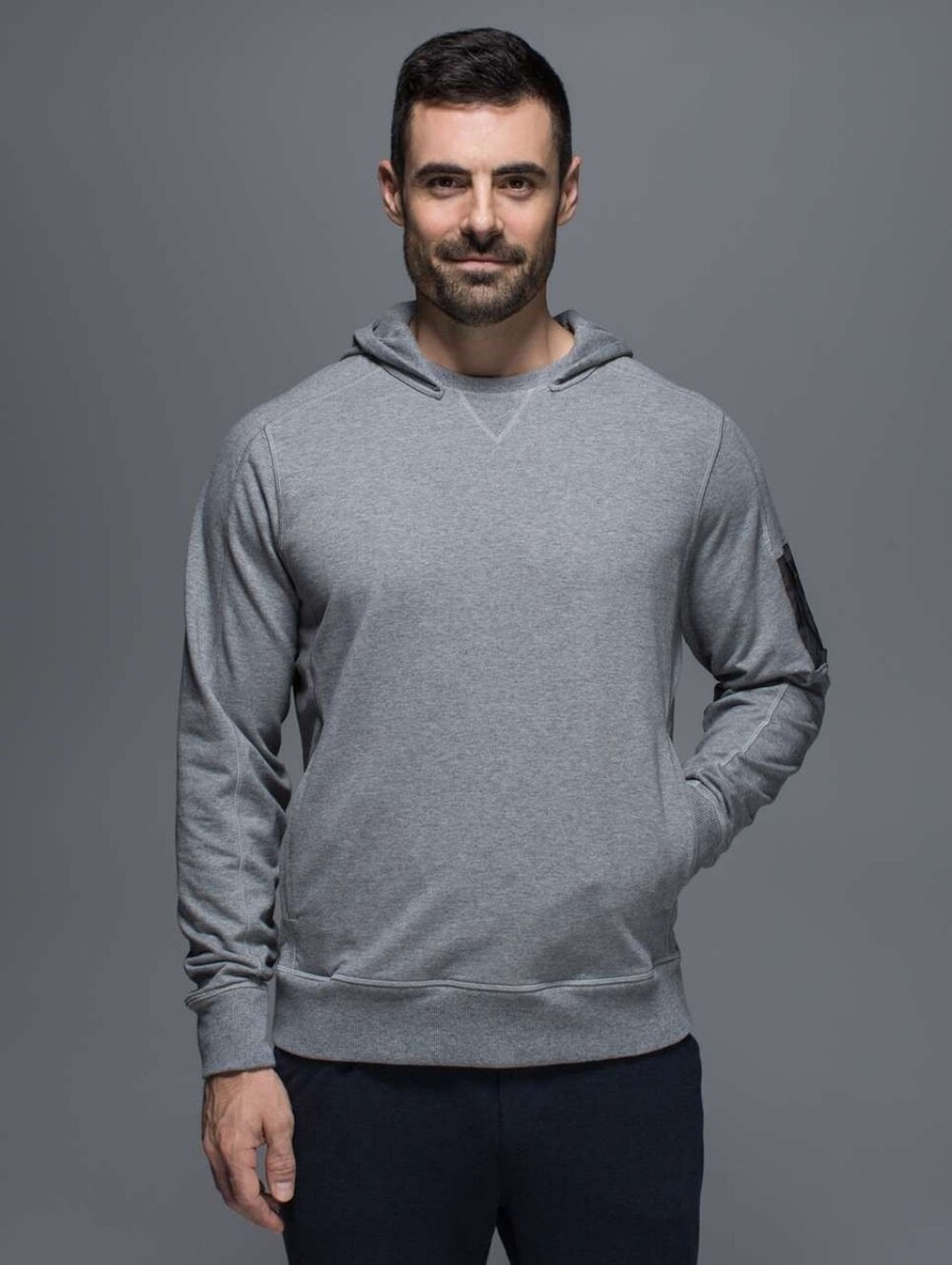 lululemon athletica Men's Light Gray Pullover Hoodie